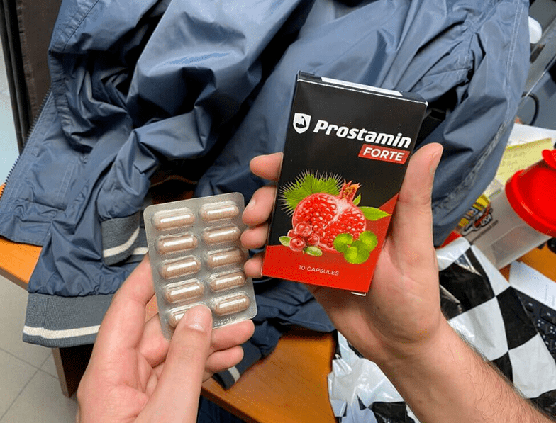 Ankunft eines Pakets mit Prostamin Forte