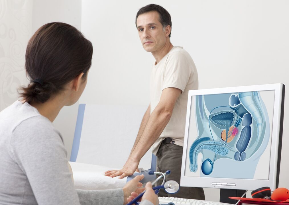 Konsultation mit einem Spezialisten für chronische Prostatitis